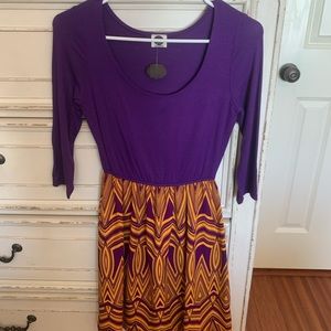 Purple and Gold dress!